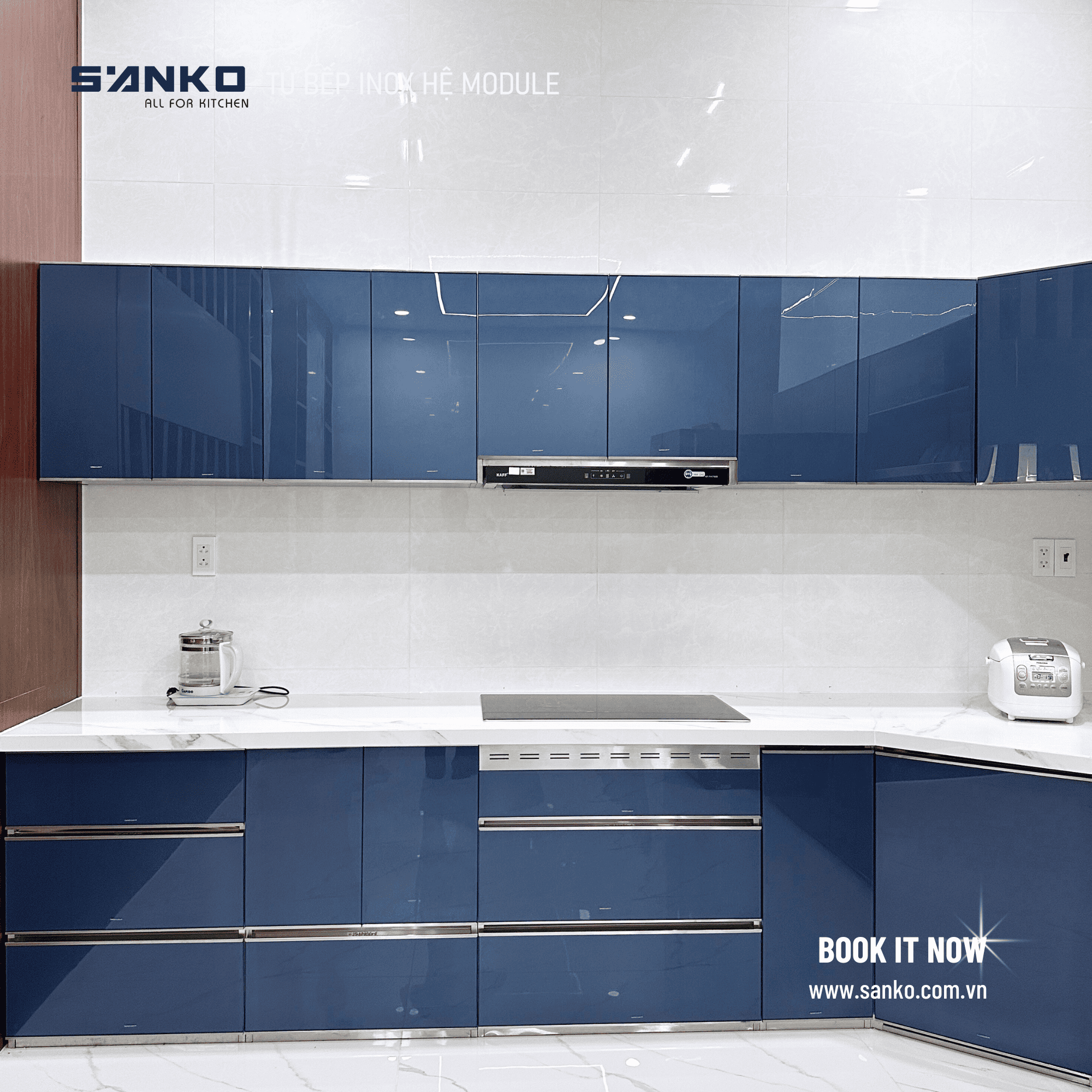 HỆ TỦ BẾP CHỮ L – LONG AN - Ảnh 6