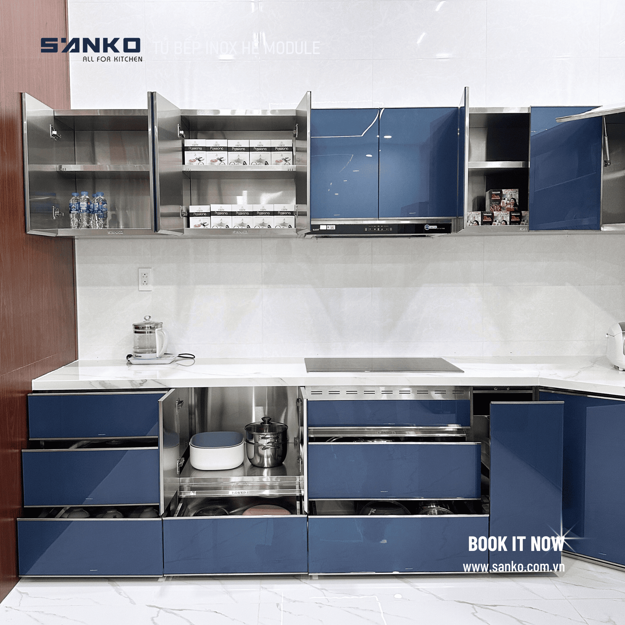 HỆ TỦ BẾP CHỮ L – LONG AN - Ảnh 7