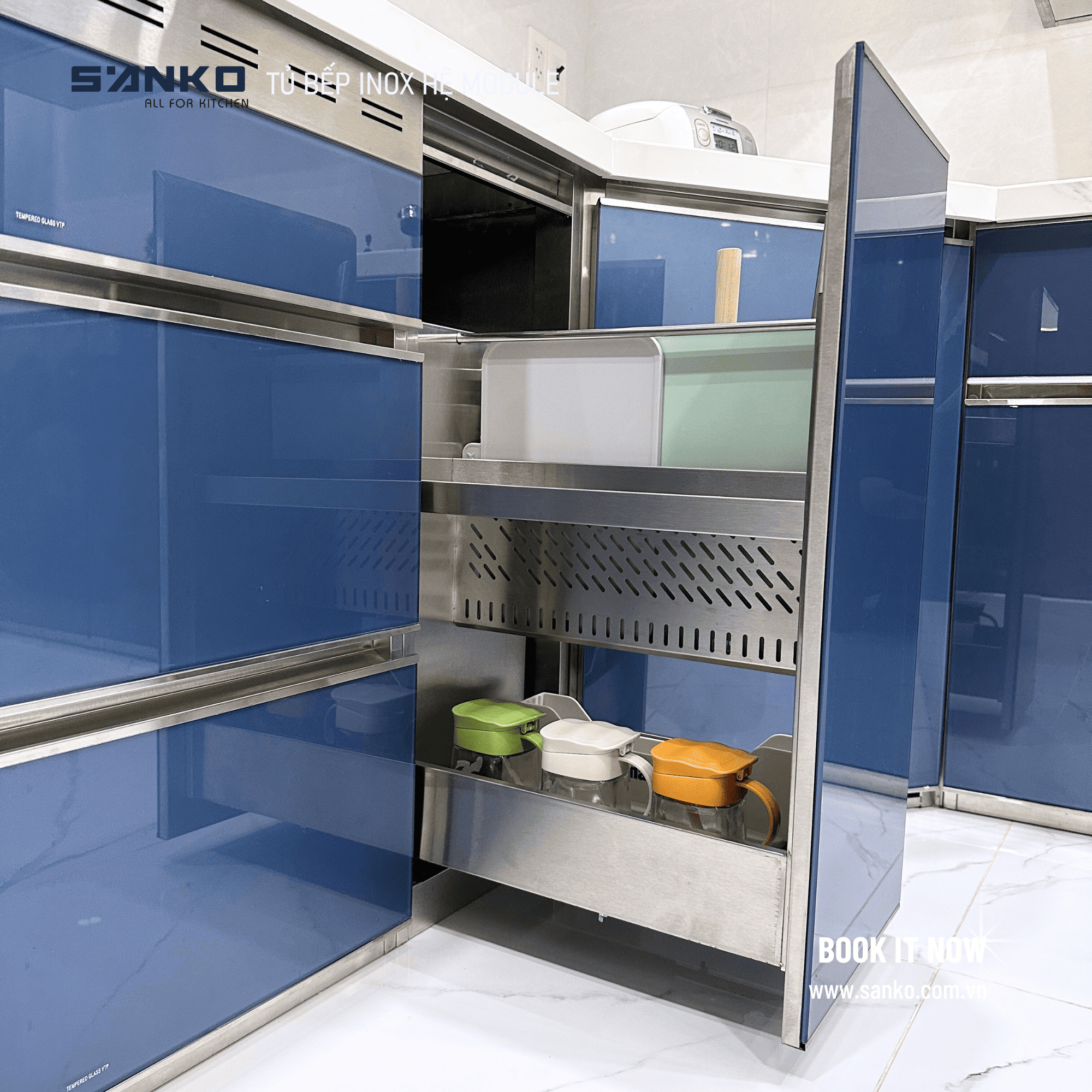 HỆ TỦ BẾP CHỮ L – LONG AN - Ảnh 10