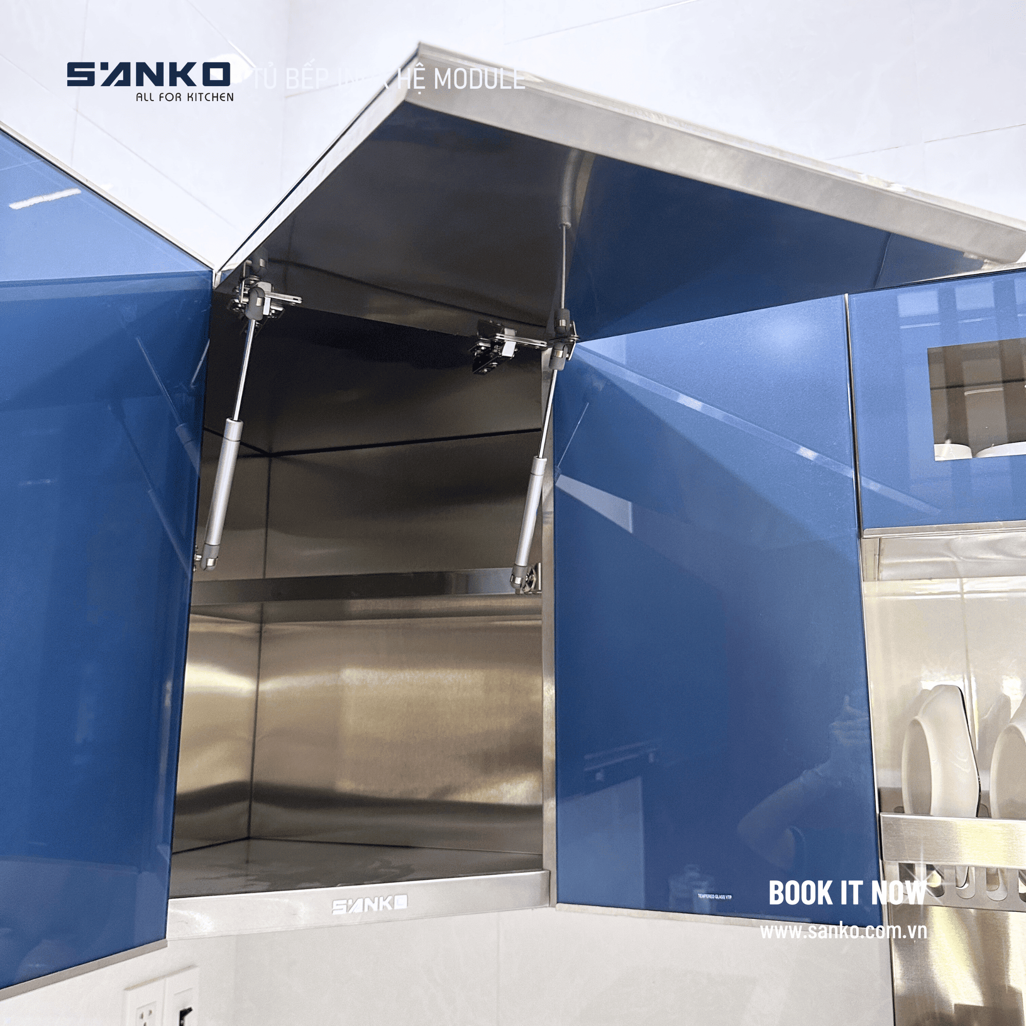 HỆ TỦ BẾP CHỮ L – LONG AN - Ảnh 3