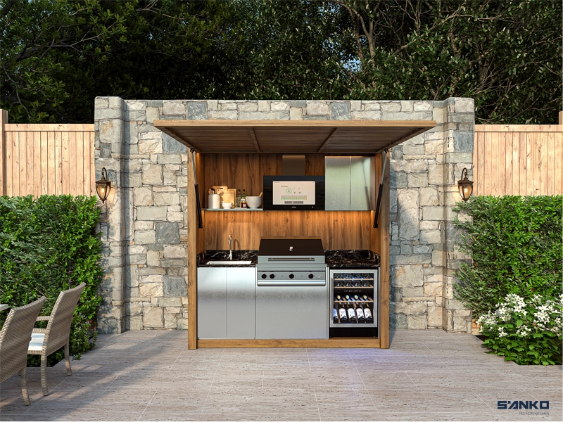 Bếp ngoài trời sân vườn