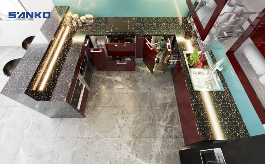 Bố trí tủ bếp