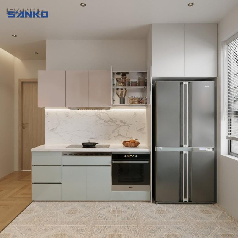 Lưu Ý Khi Bố Trí Tủ Lạnh Trong Bếp Chung Cư Và Giải Pháp Tủ Bếp Inox Sanko