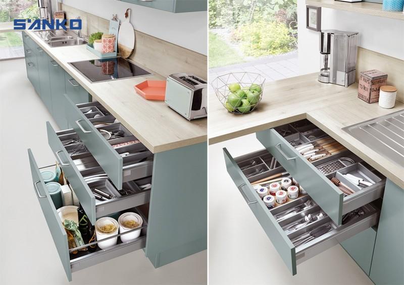 Cách bố trí các ngăn tủ bếp đơn giản mà gọn đẹp, tiện nghi