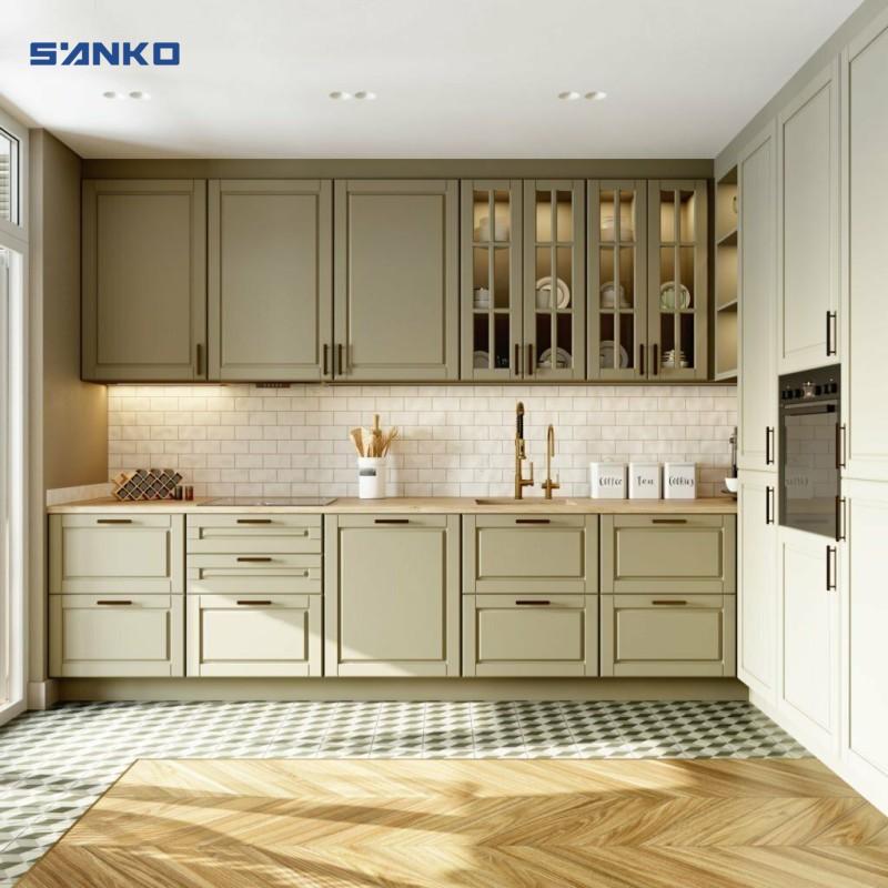 Kệ tủ bếp hiện đại pha truyền thống