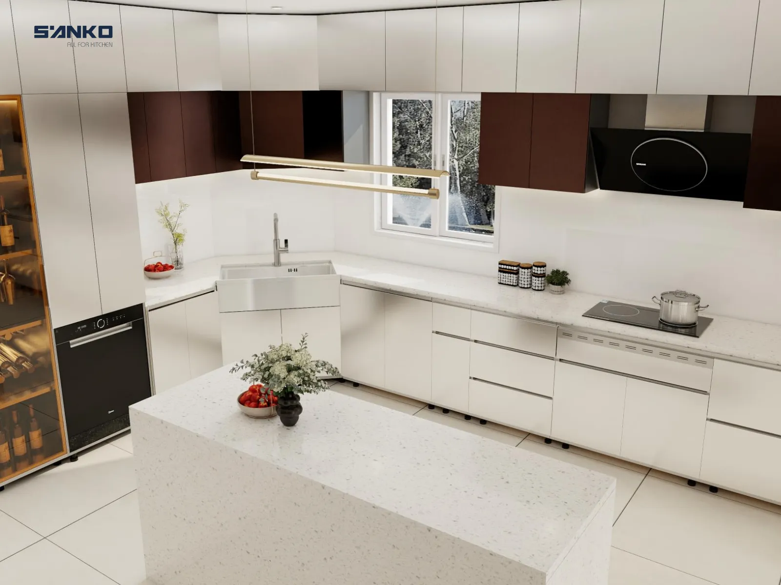có nên đặt bếp ở góc chéo