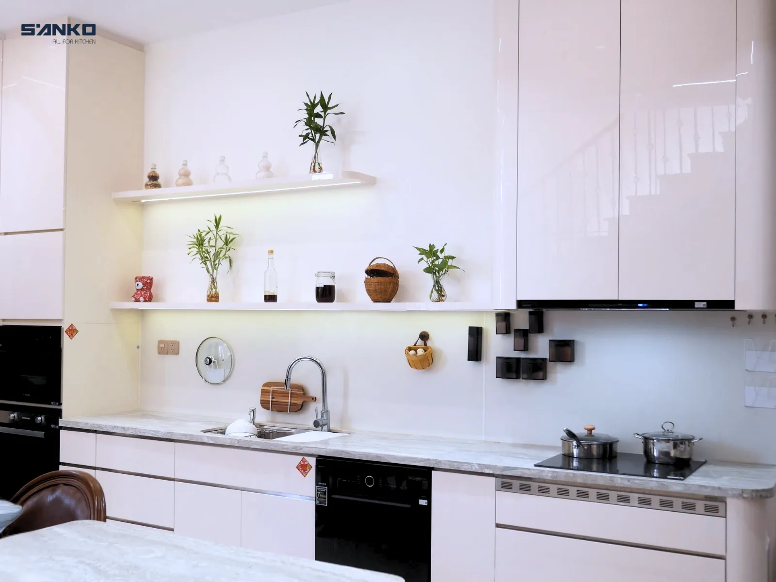 Công trình Tủ bếp inox chữ I – Anh Khang (Củ Chi)