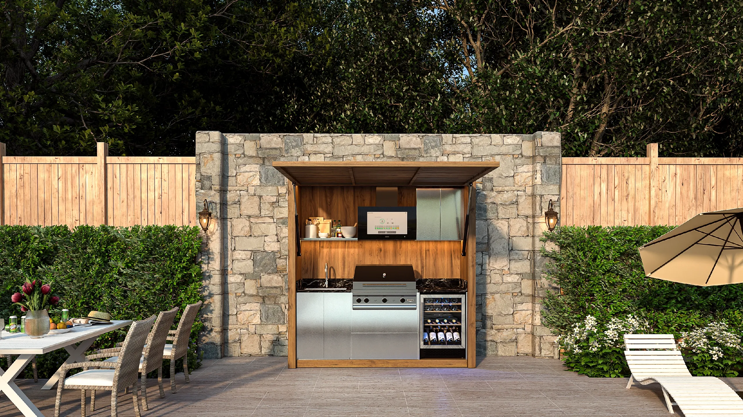 Đơn vị thi công bếp ngoài trời