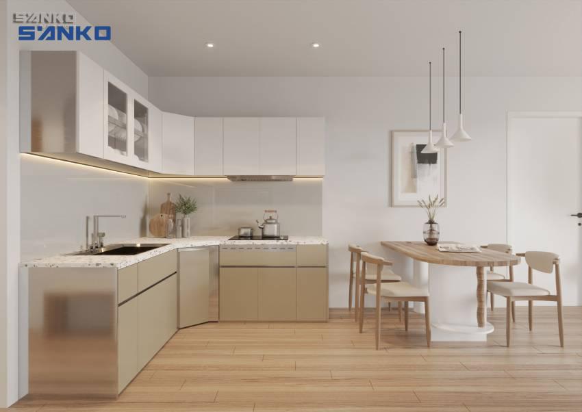 Giải pháp xử lý góc chết tủ bếp đơn giản: Tận dụng hiệu quả không gian