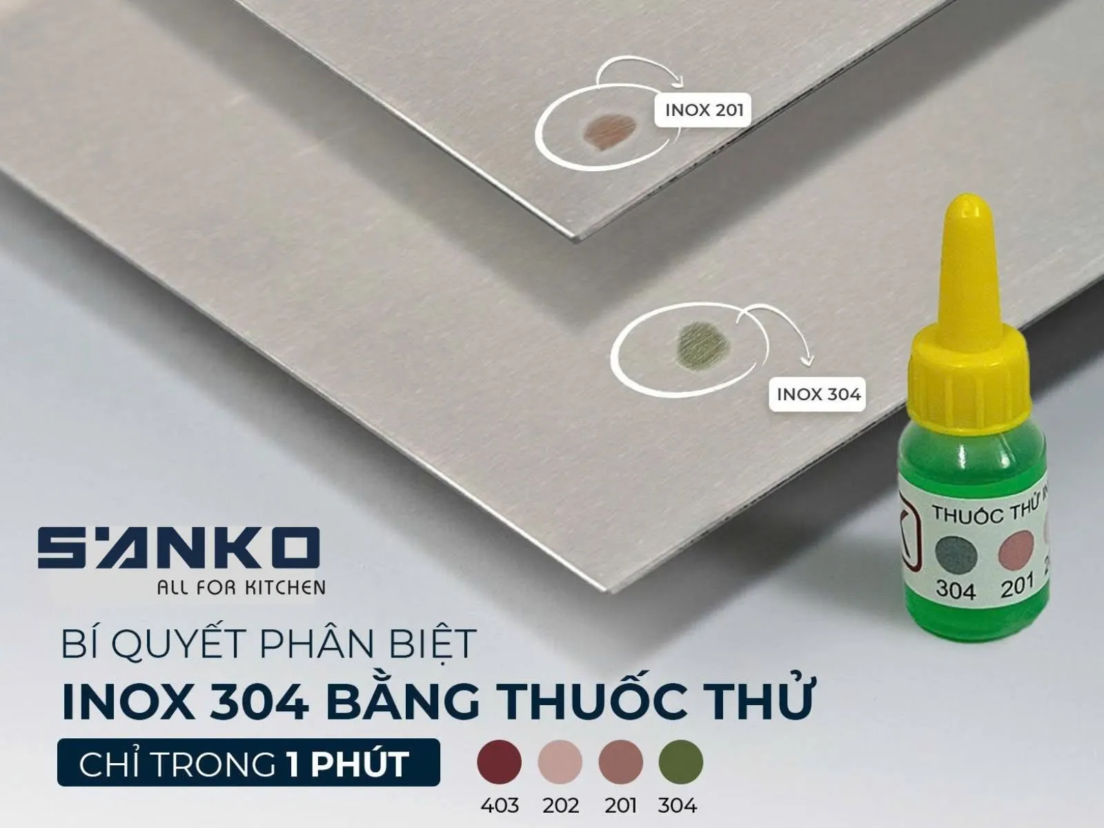 inox 304 hay inox 201 tốt hơn