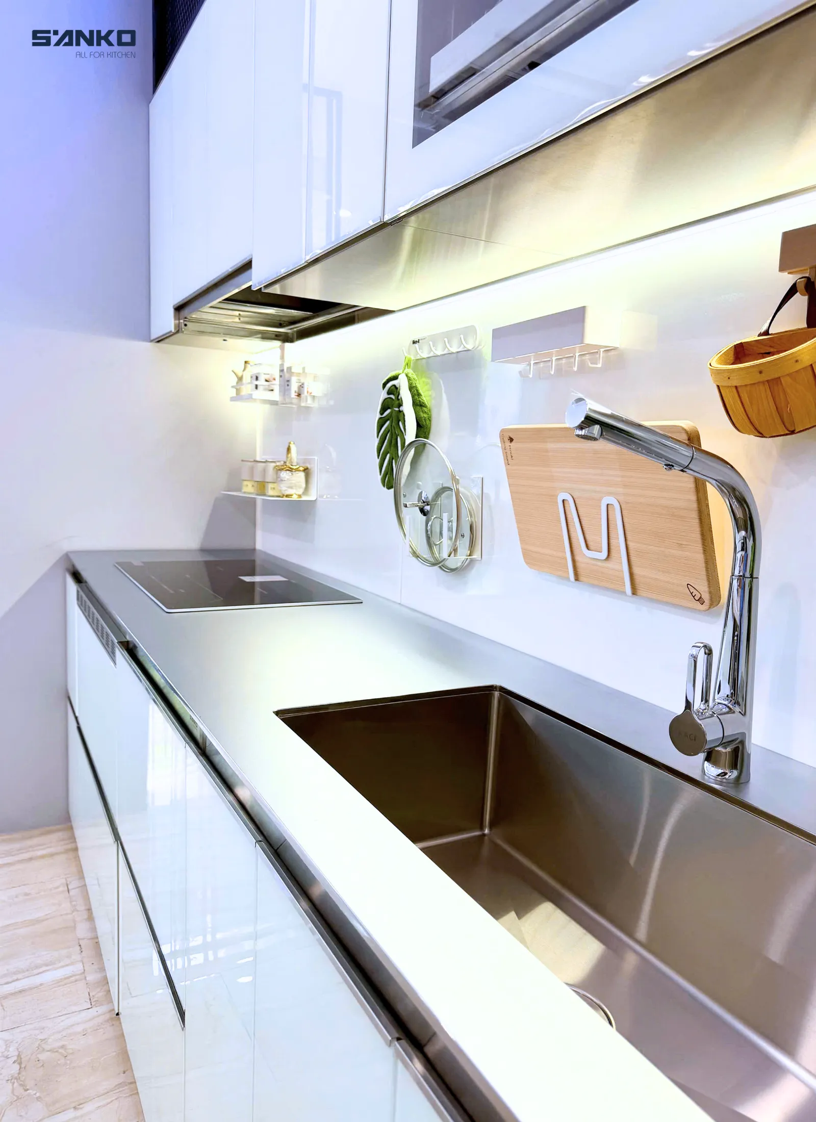 Mặt bàn bếp inox