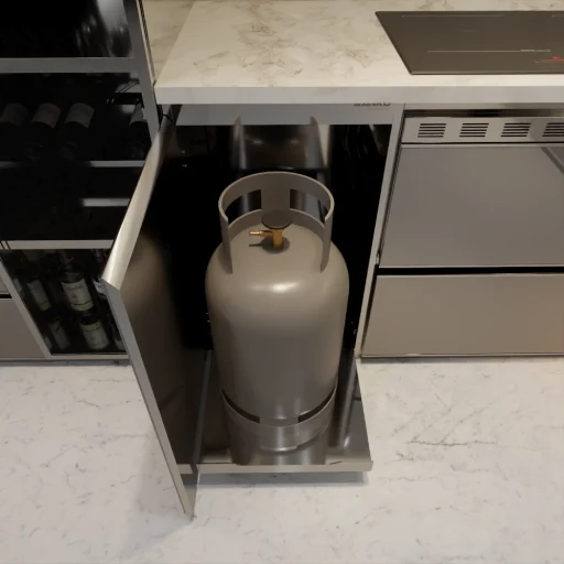 module inox tủ bình gas c450ga