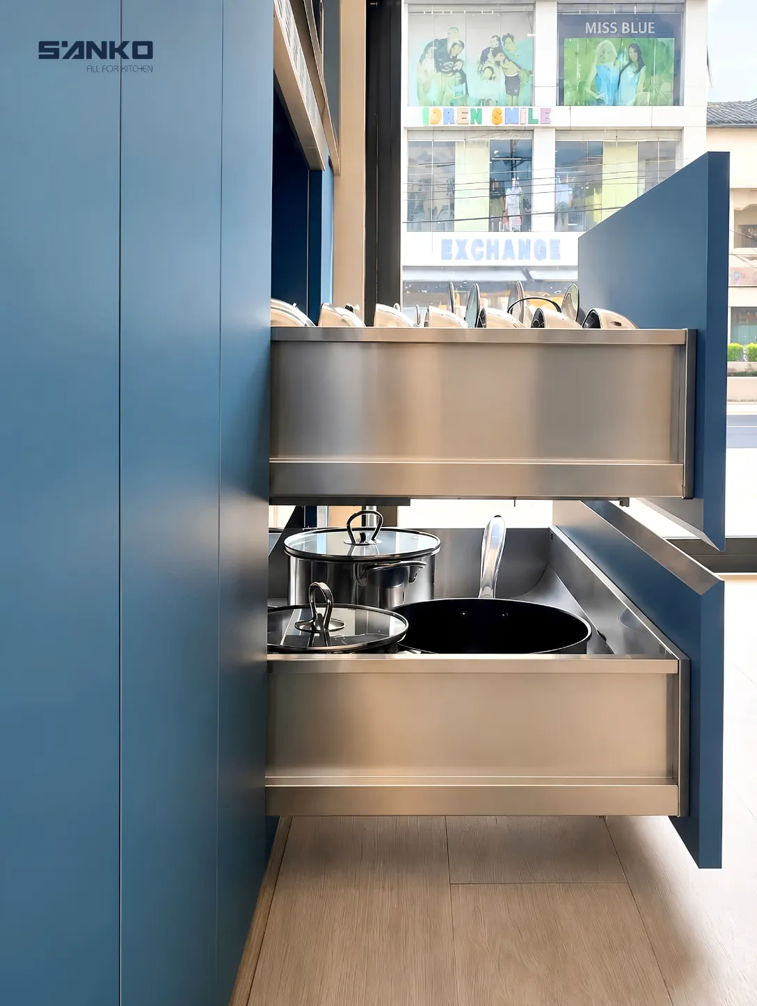 module tủ đặt bếp nấu inox 304