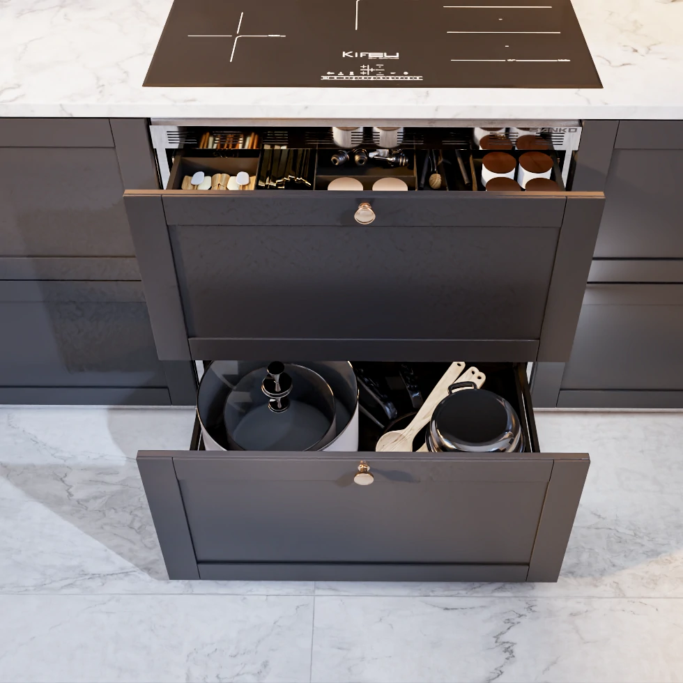 P751CD – Tủ chén dĩa 2 tầng