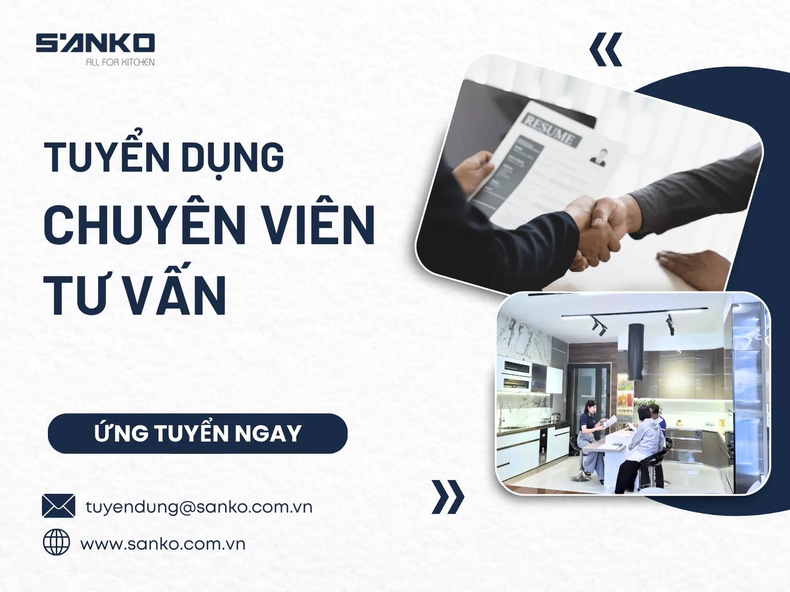 Sanko tuyển dụng chuyên viên tư bấn tháng 8 2026