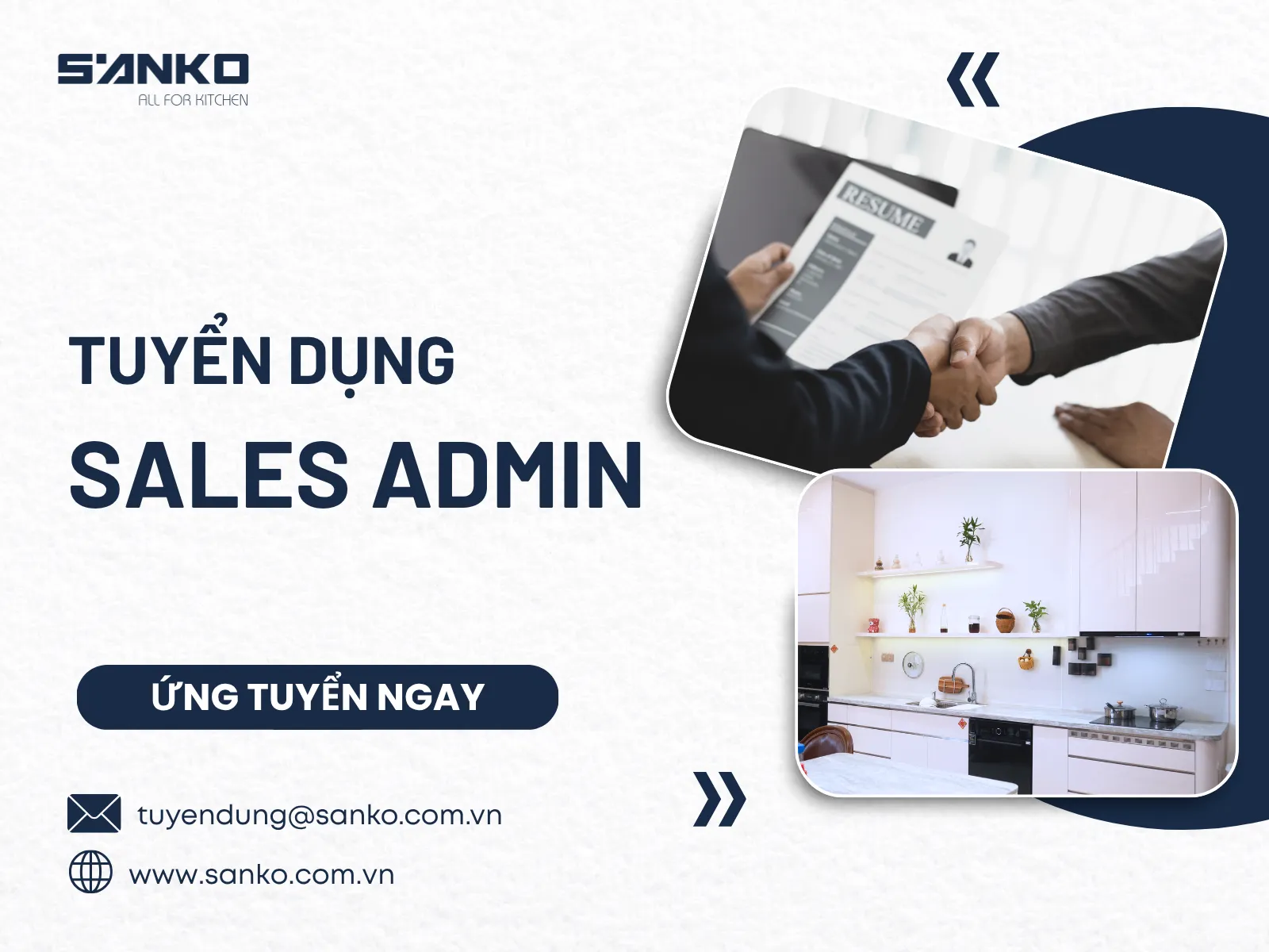 Sanko tuyển dụng Sales Admin tháng 8 2026