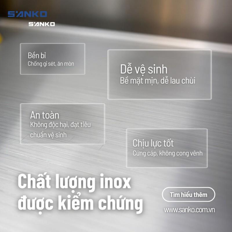 Ưu điểm vượt trội của tủ bếp inox Sanko