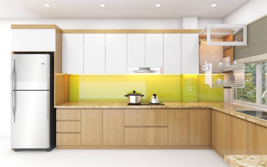 So Sánh Tủ Bếp Acrylic Và Melamine Trong Thiết Kế Nội Thất Nhà Bếp