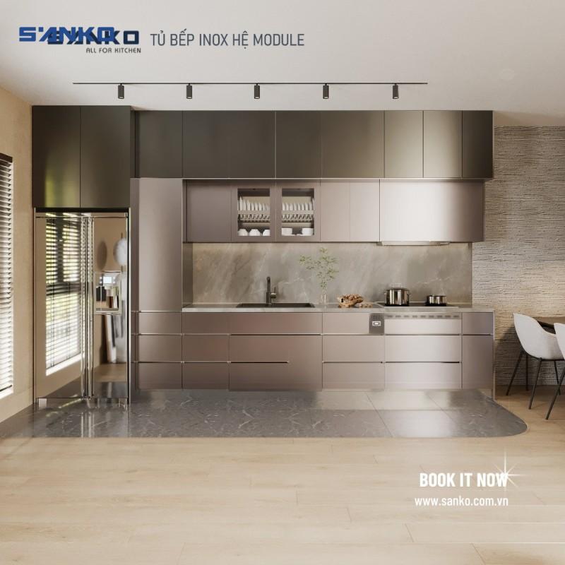 Tại sao nên chọn tủ bếp inox khi thi công bếp tại Tân Bình?