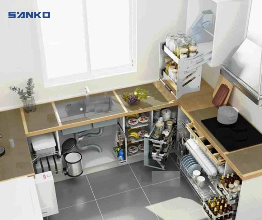 thiết kế tủ bếp thông minh