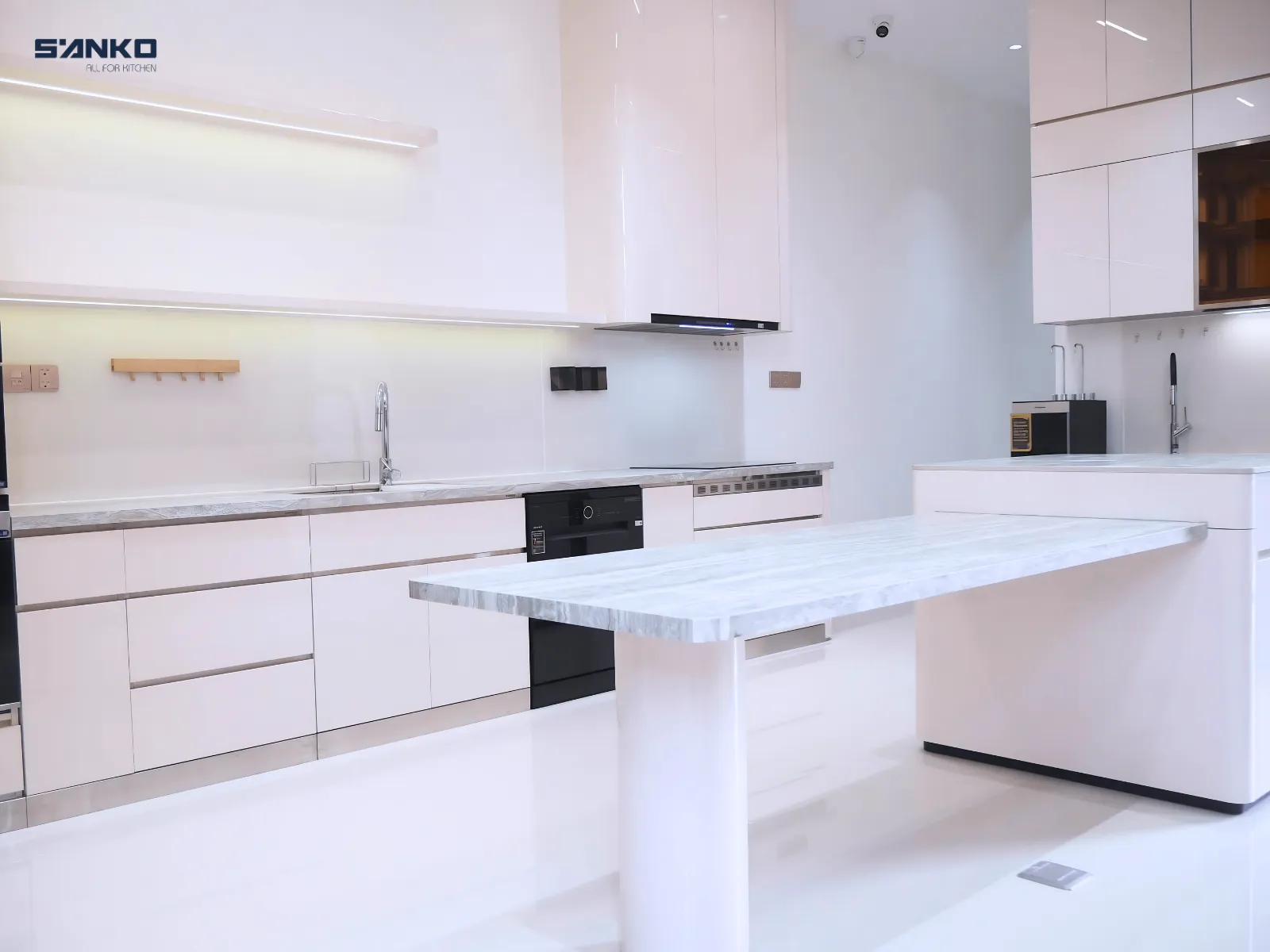 Công trình Tủ bếp inox chữ I – Anh Khang (Củ Chi)