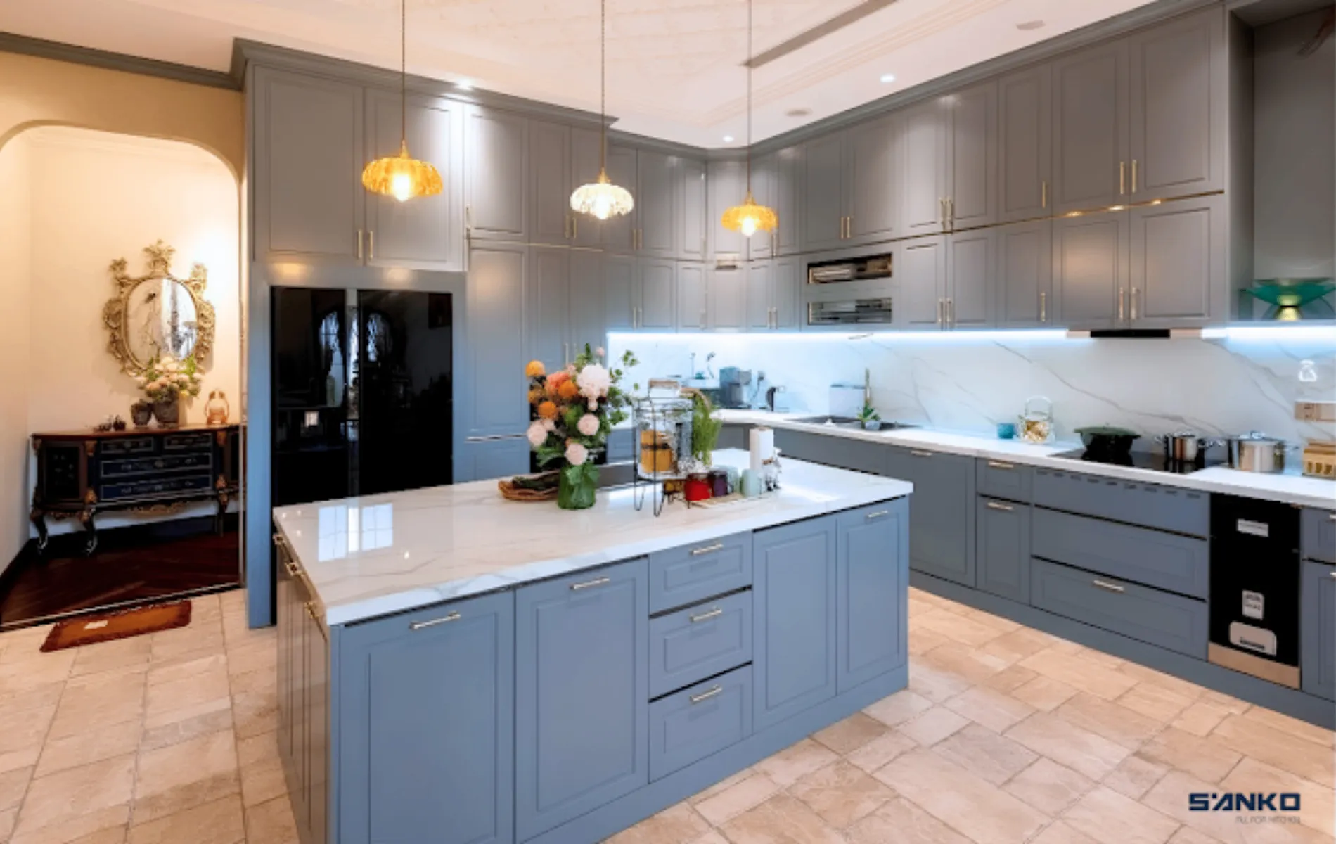 Tủ bếp inox nên làm cánh gì