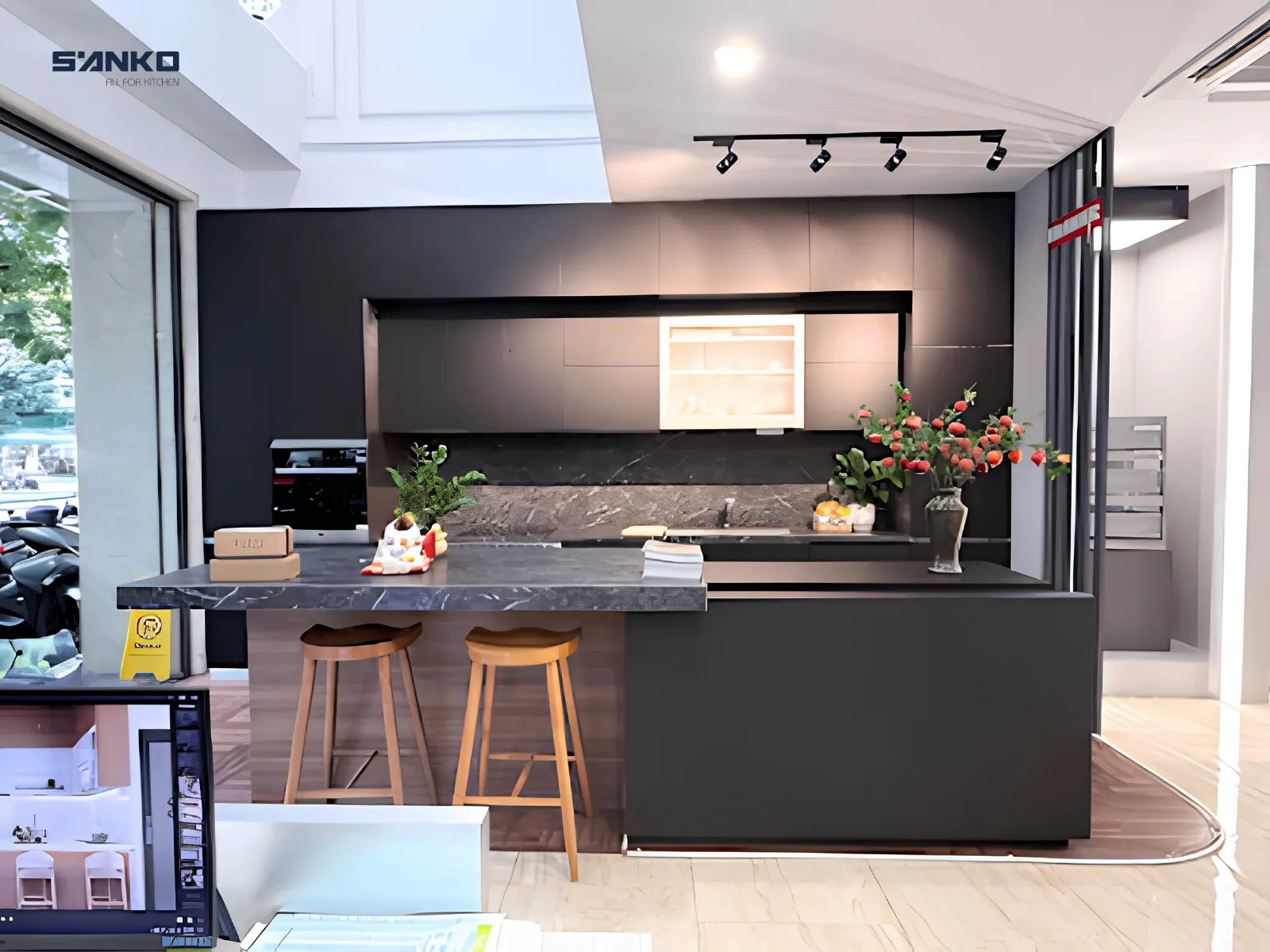 tủ bếp inox làm cánh gì đẹp