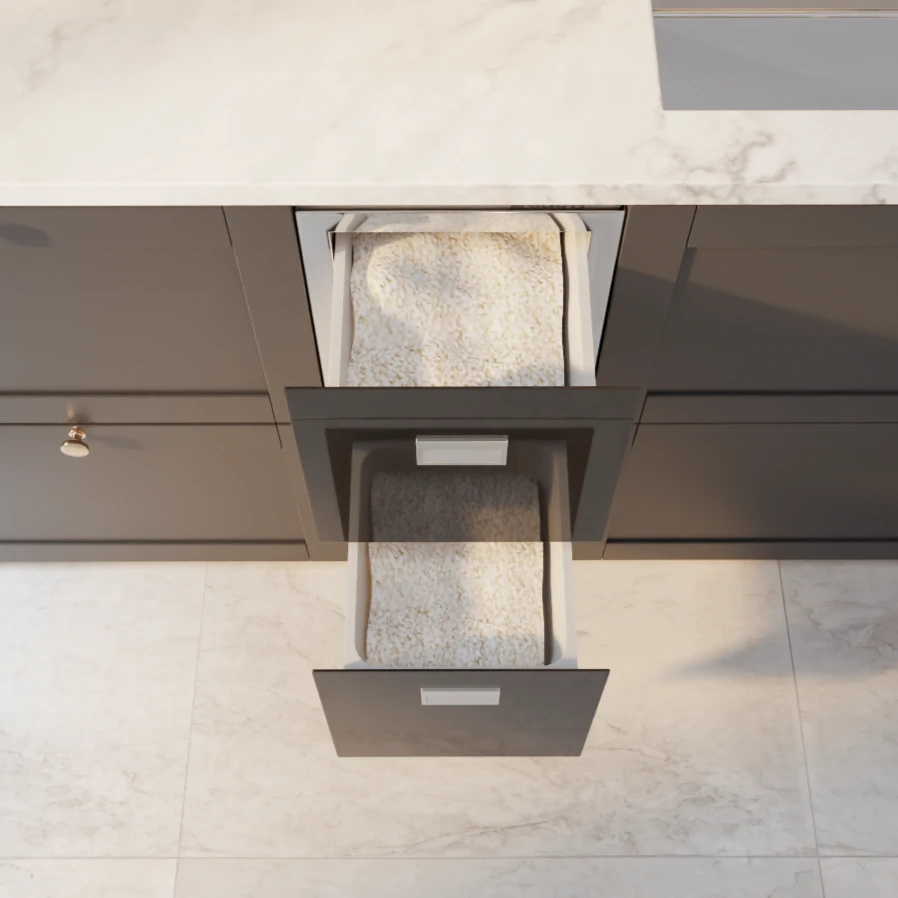 P301TG – Tủ gạo 2 ngăn