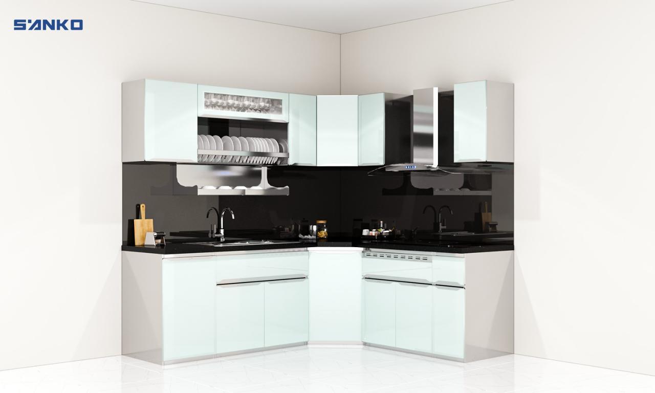 tủ bếp inox 304 và 201