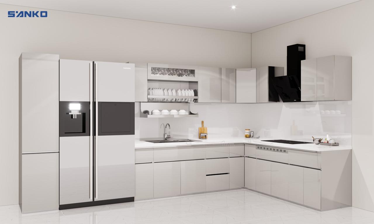 tủ bếp inox 304 và 201